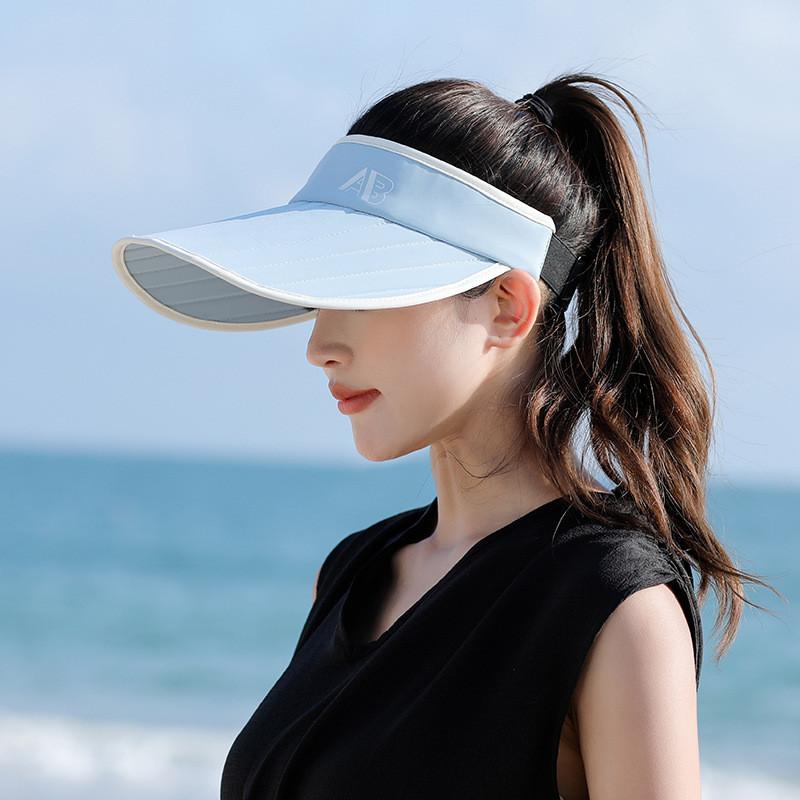 Summer Sun Protection Cap For Women With Wide Brim Breathable Cotton Polyester Outdoor Beach Hat
