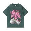 275 GSM Washed T-shirts 100% Cotton Dragon Ball V13 Majin Buu Print Unisex Heavy Cotton T Shirt