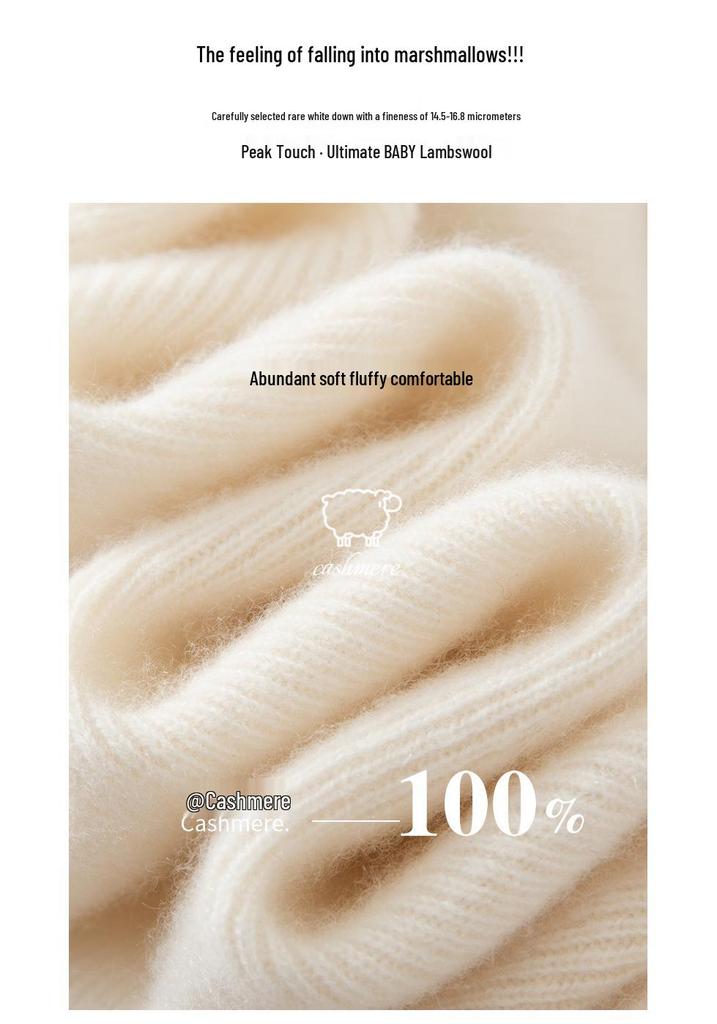 2026 Le Ka Sha Women's 100% Pure Cashmere Round Neck Base Layer Top - Slim Fit Autumn/Winter Sweater