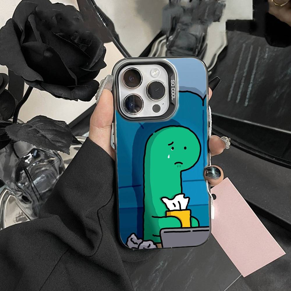 

Cute cartoon J-Jurassic Phone Case For iPhone 17,16,15,14,13,12,Pro MAX Black Matte Shockproof Cover iPhone12PRO