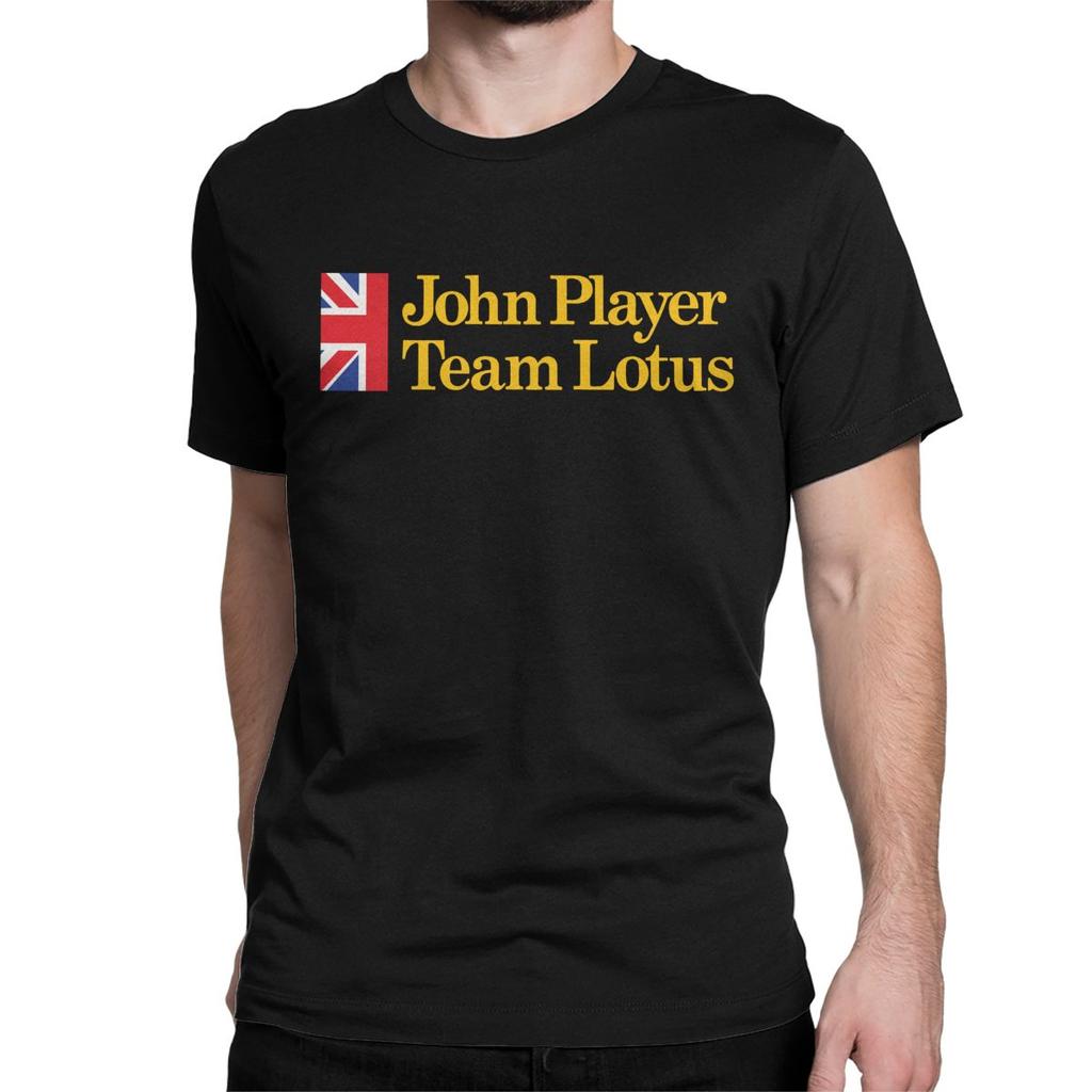 Volný čas Jps John Player Speciální tým Trička Lotus Unisex WoUnisex Tričko z čisté bavlny Trička s krátkým rukávem Dárek k narozeninám Oblečení Unisex