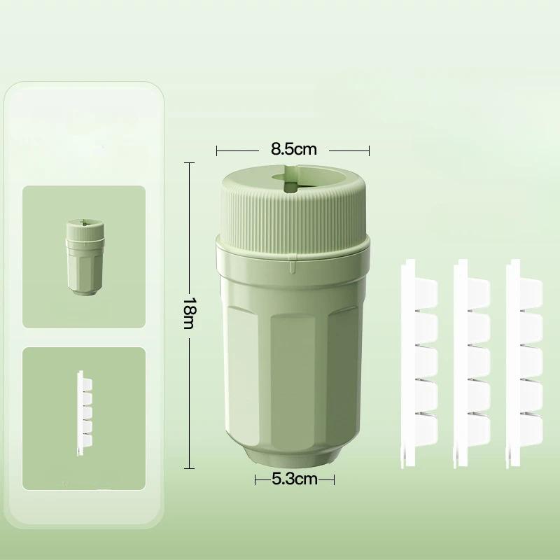 Portable Twist Ice Maker Mold–Food-Grade Silicone Rotating Ice Cube Tray with Lid Quick Freeze Storage Container for DIY Ice Box