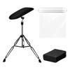 ATOMUS Adjustable Tattoo Armrest Legrest Stand Black 180 Degree Tilt with 30cm X 100m PE Film and 20 Waterproof Tablecloths