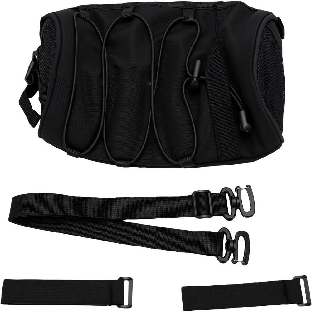 Compact Bike Front Bag Black Bike Front Pouch Durable Handlebar Storage Bag  Phone Storage