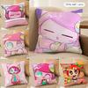 Cute PPepoyo Artist Producer Cushion Cover Silky Short Plush Invisible Zipper Dustproof Sofa Pillow Case For Home Decor