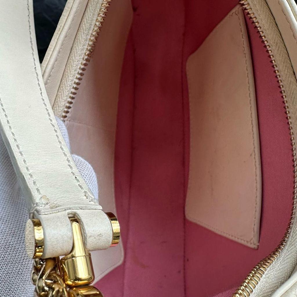[Pre-Owned] Serpenti Ellipse Chain Snake Head Clasp Leather Shoulder Bag - Very Good #C7HZ8Y