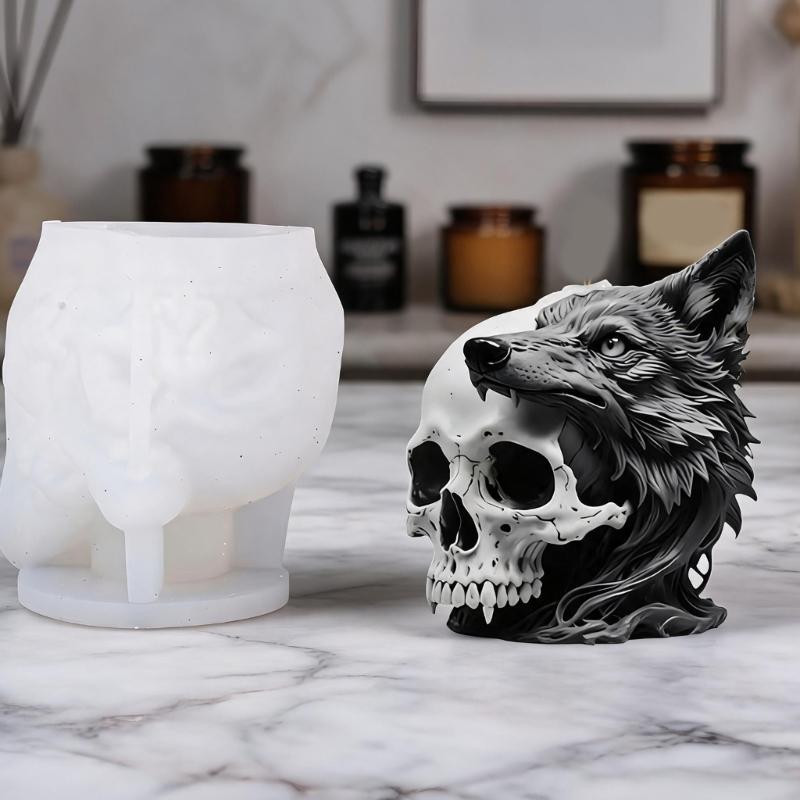 Craft Candle Casting Mould Fantasy Animal Relief Candle Mould, Flexible Body for Soap Base Gypsum Ornament and Resin Casting
