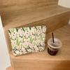 Charming Ladies Trendy Flower Pattern Cosmetic Pouch Portable Clutch Makeup Bag