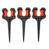 3PCS Black Hose Guide Stake 26cm Height Water Pipe Positioning Holder Roller  Plant Area Watering