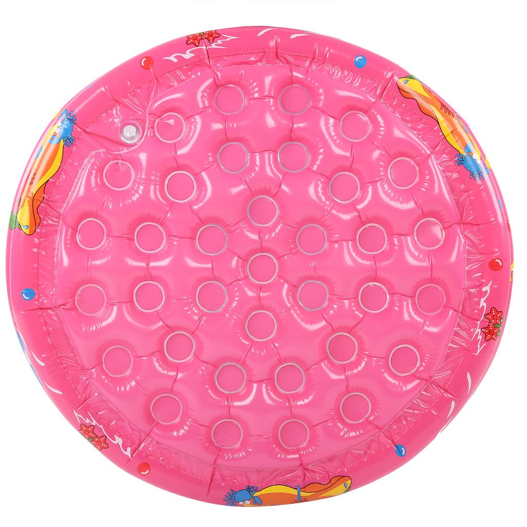 Indoor Outdoor Baby Swimming Pool Round Inflatable Children Water Game Play Pool Pink120cm 47.2in
