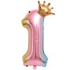 Balon Folie Număr Curcubeu 32 Inch Balon Digital Mini Număr Balon Folie Metalică pentru Petrecere Zi de Naștere Nuntă Decor Fundal
