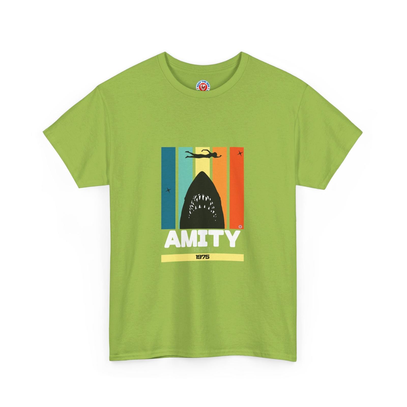 AMITY ISLAND Jaws 1975 Unisex Heavy Cotton Tee XXXXL