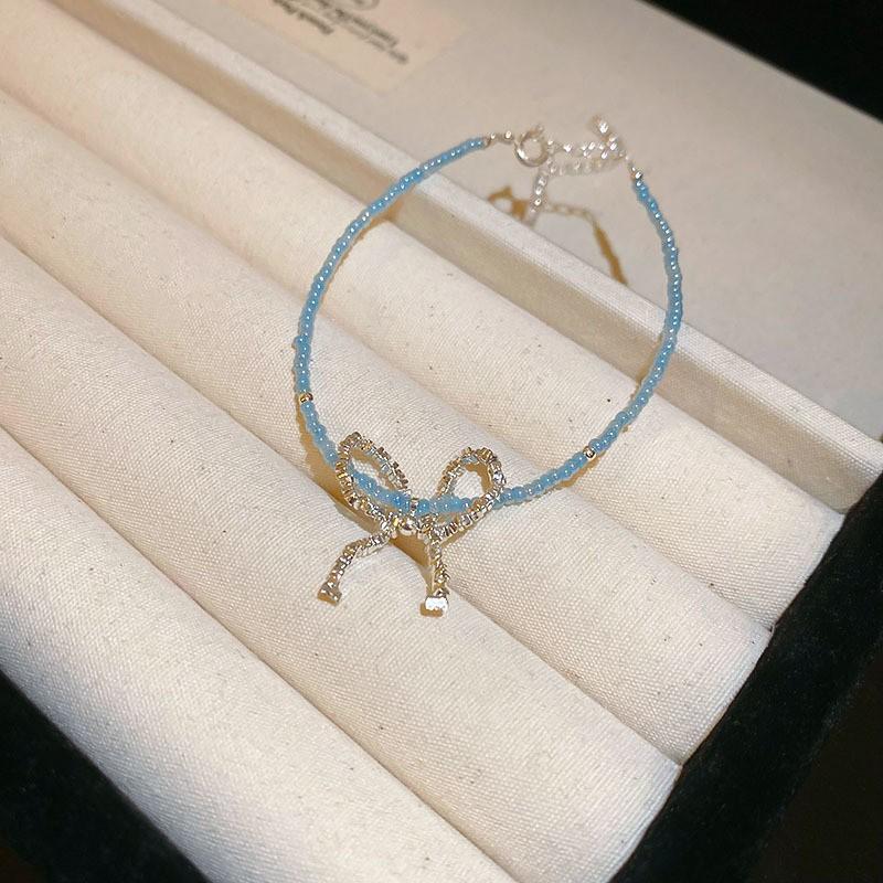 French light luxury zircon pearl broken silver bracelet, niche simple and versatile bracelet, bracelet, summer women's jewelry.