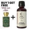German Chamomile Essential Oil 10ml for Aromatherapy & Home Fragrance Get 1 Free 6 Ml Attar – Aqua AQ, Dubai Oud, Aura, White Oud