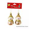 2PCS Red&white Christmas Hanging Decoration Plastic Santa Clause Christmas Tree Ornament Festival Party Supplies Xmas Baubles