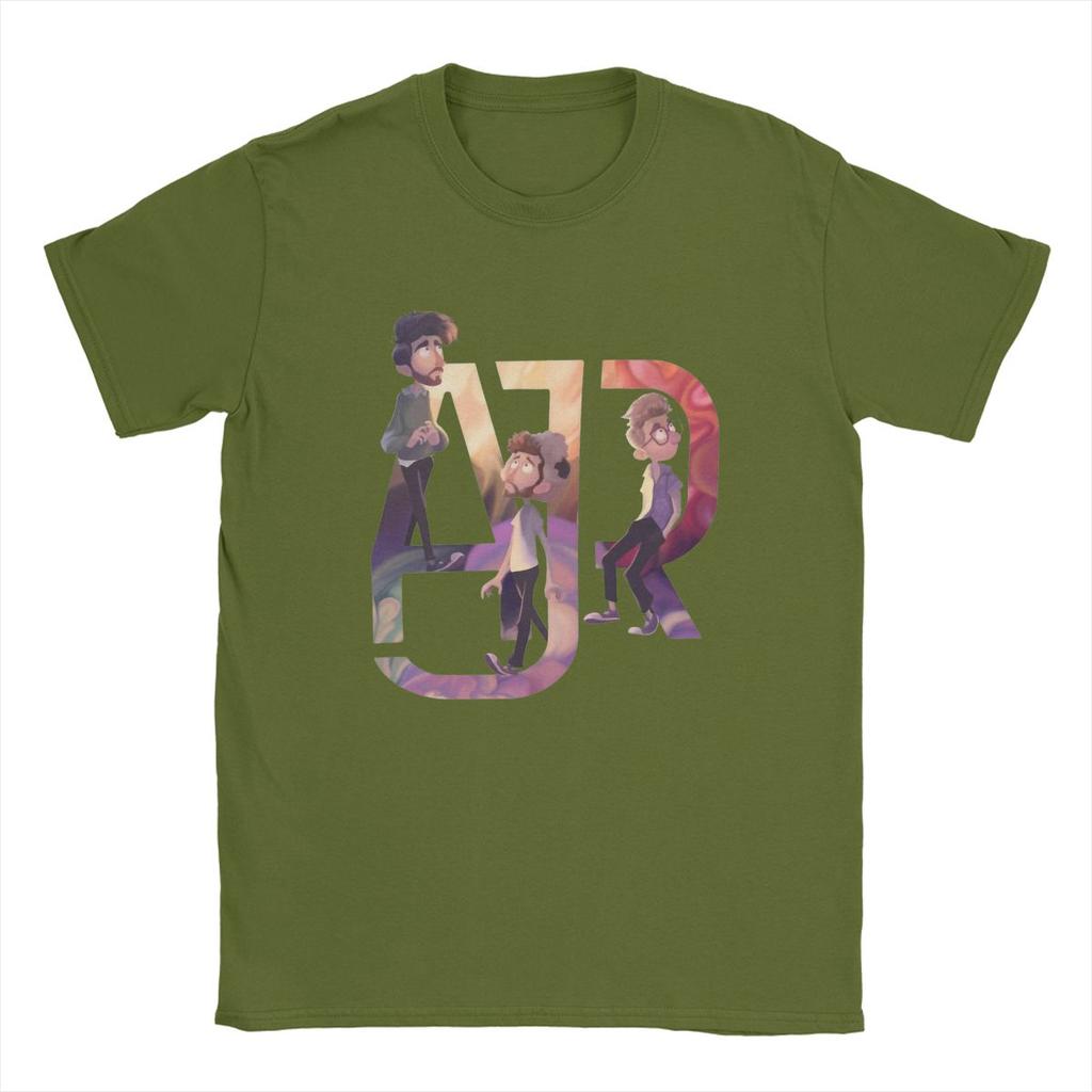 Novelty AJR Band Rock T-Shirts for Men O Neck Pure Cotton T Shirt Neotheater MusicTour Fashion Short Sleeve Tees Classic Tops
