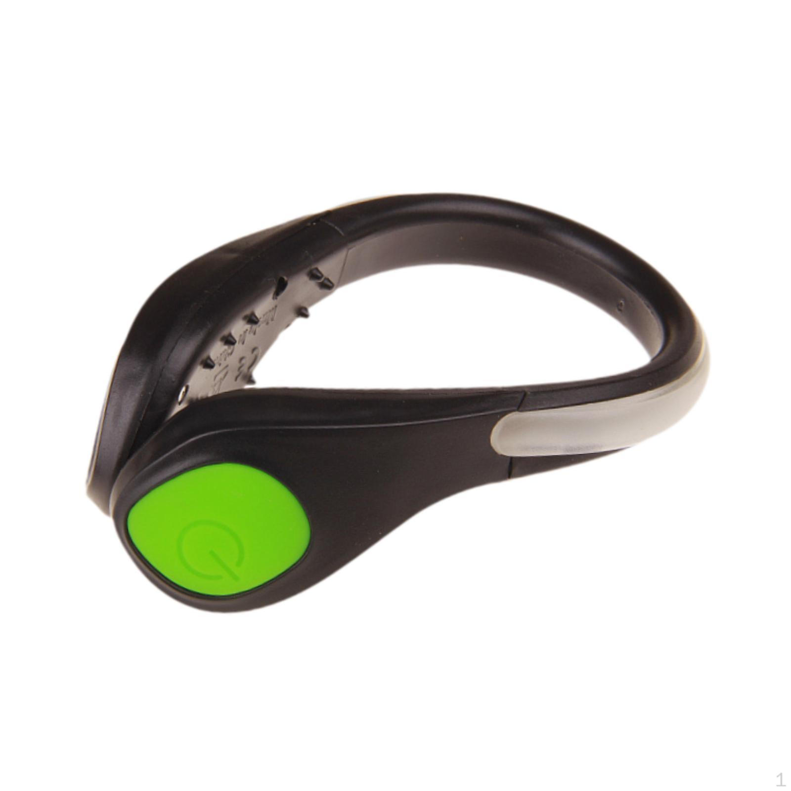 

2 режима светящегося зажима для обуви, уличный фонарь для бега, зажим для бега трусцой Green Light