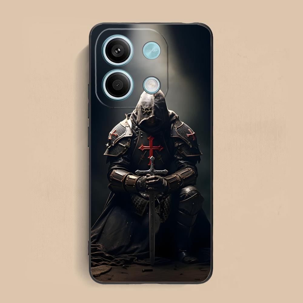 Tempelritter Handyhülle für Xiaomi Redmi Note 14 13 12 11 S Pro Plus 4G 5G Farbige Druckabdeckung Hübsche Hülle Luxus