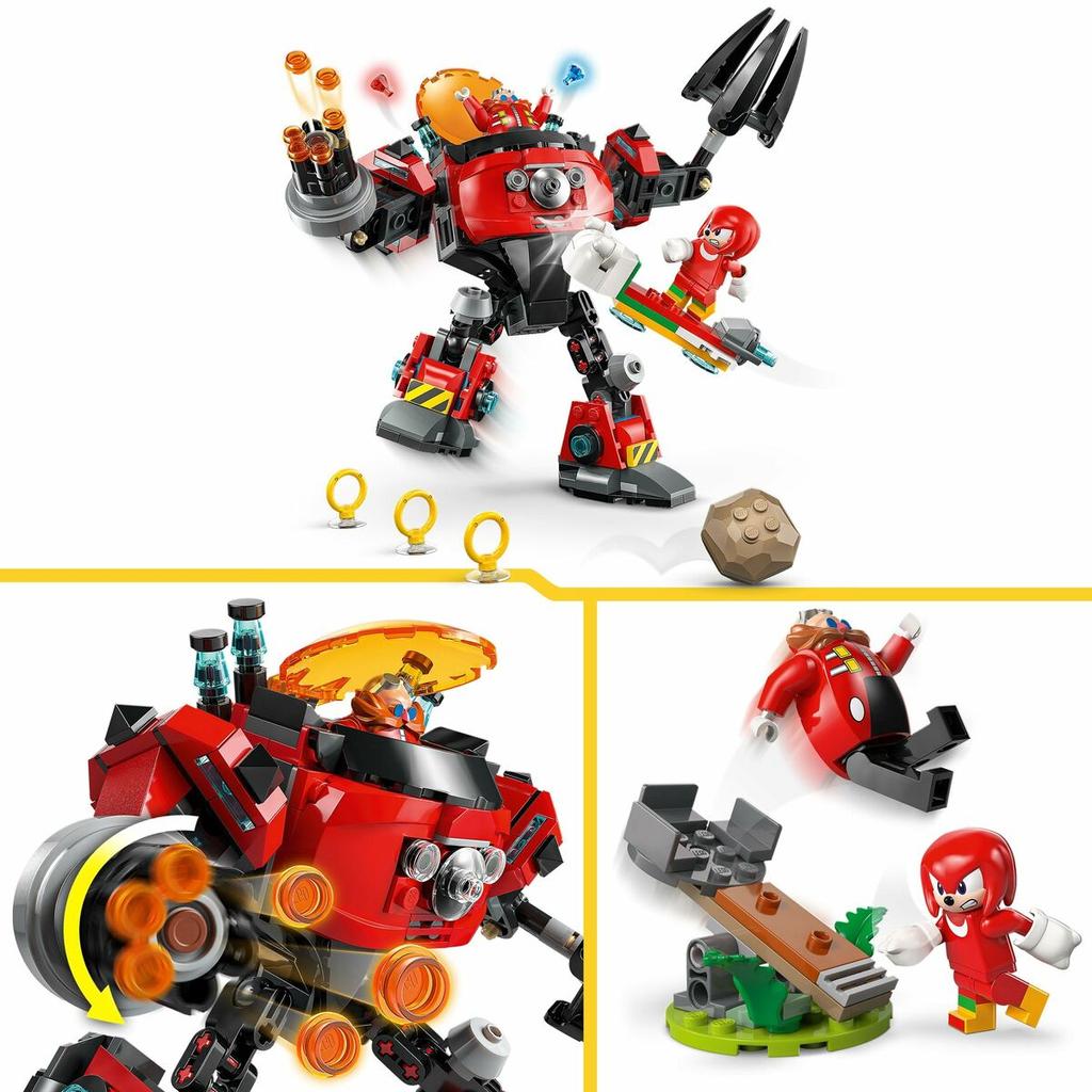 Construction Set Lego 77005 Sonic Knuckles VS Dr. Eggman Egg Crusher Mech 350 Pieces