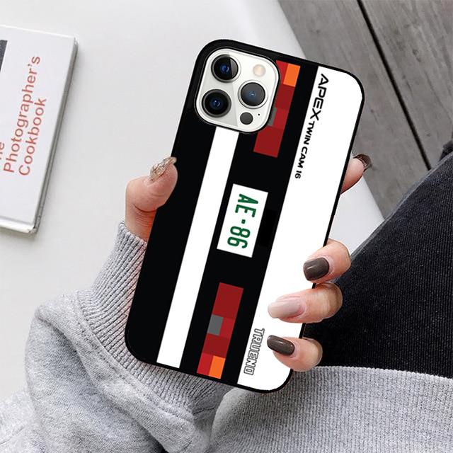 Initial D Mobile Phone Cases Cover For iPhone 17 Air 16e 15 14 12 13 11 Pro MAX apple Plus Coque
