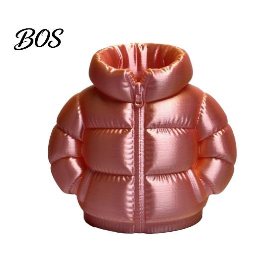 Marker Holder Down Jacket Pen Holder, 3D Printed Funny Puffer Pencil Cup, Office Cup Small Desk Organizer Storage Box for Home Desktop Decor Unique