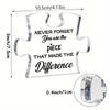 22D Flat Acrylic Colleague Gift Decoration, Indoor and Outdoor Decoration - No Battery/electricity Required, Free Day Decoration, Shop Decoration,