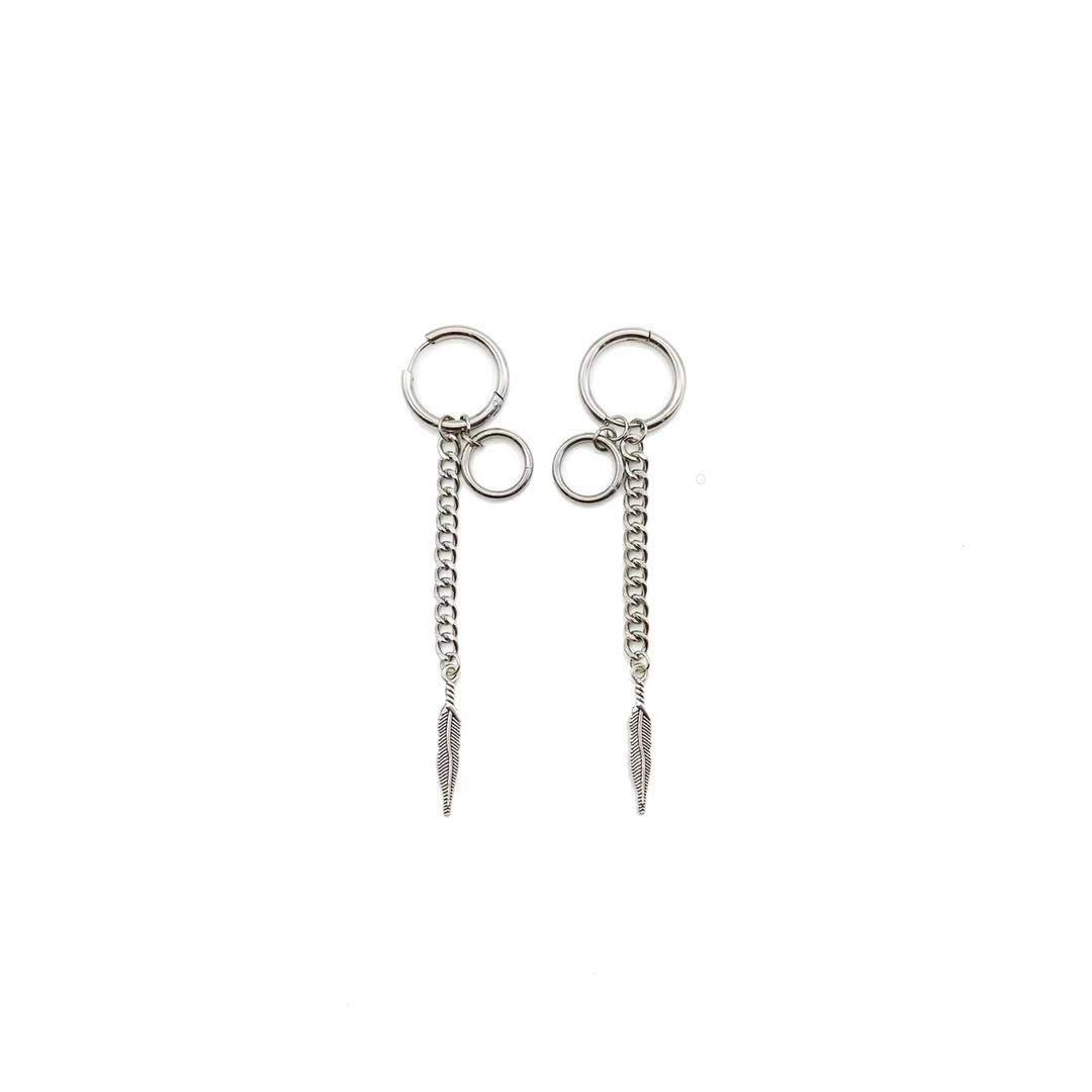 

BTS Bangtan Boys V Suga Ношение Типа BTS Стиль Перо Серьги Цепочка Кольцо Корейские Модные Товары Ulzzang