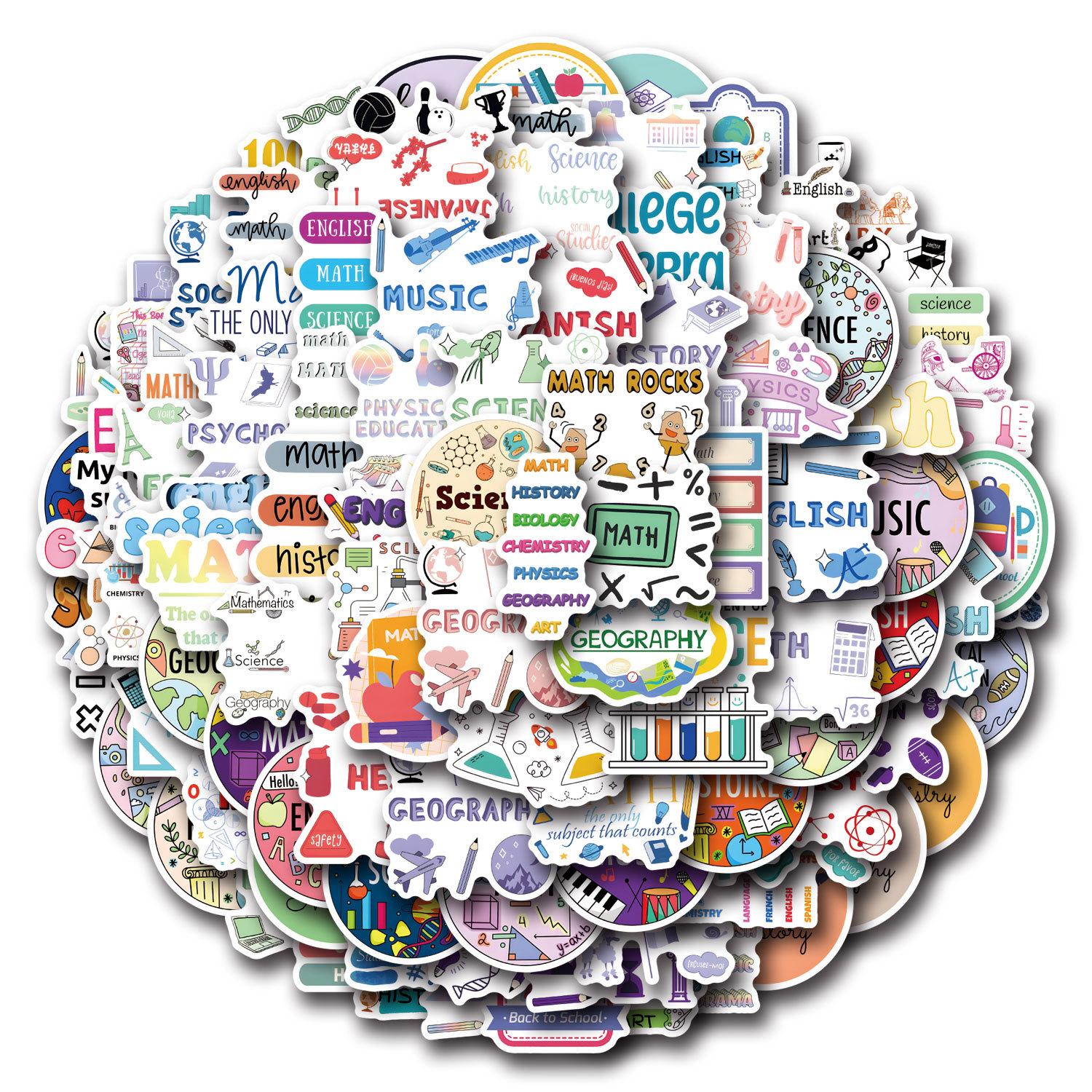 

110 Новых Наклеек Граффити на Школьную Тематику Украшают Чемодан Мобильный Телефон Водонепроницаемые Персонализированные Наклейки