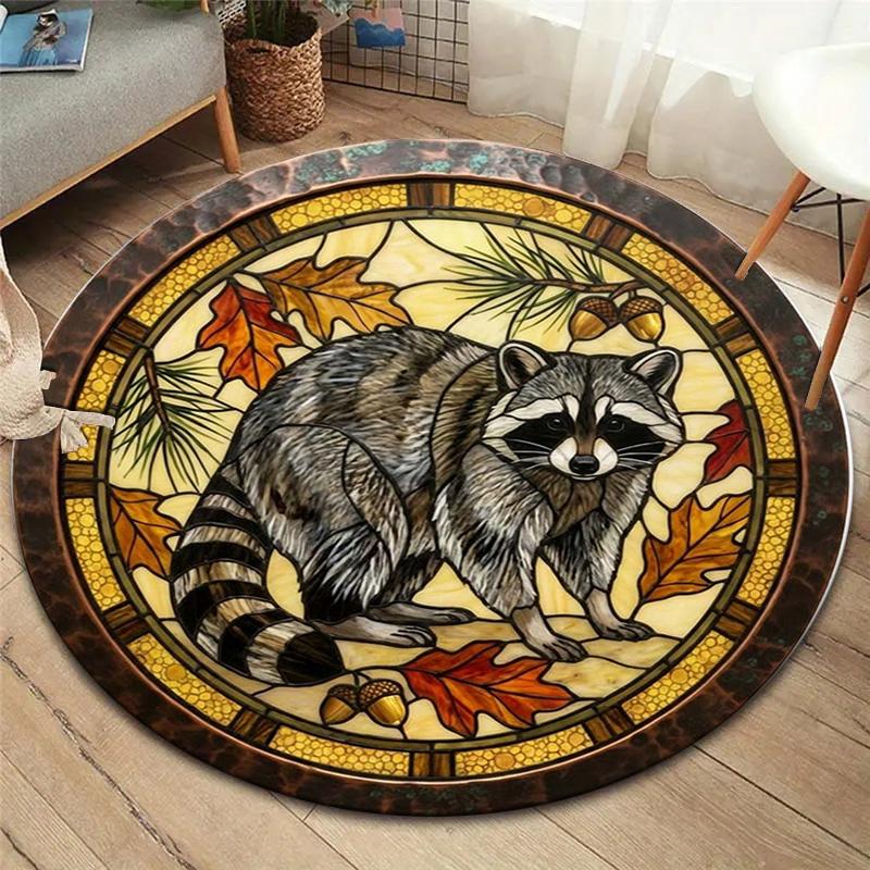 

1Pc Raccoon Print Flannel Blanket, High quality Comfortable for All Seasons, Home Decor, Warmth and Comfort, Perfect for Christmas Gifts 80cmx80cm