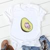 Avocado Funny Women T-Shirts Girl Harajuku Ullzang Graphic Cute Grunge Top Female T Shirt Summer Casual O-Neck Lady Tee Clothing