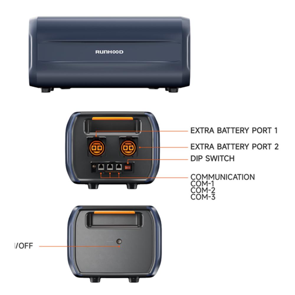 RUNHOOD B2400 2400Wh Balcony Battery Pack for F2400