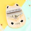 17 Keys Mini Thumb Piano, Finger Piano Musical Instrument for Kids Adults and Beginners, Music Gifts Wood Finger Piano