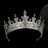 Stage Performance Vintage Male Crown Exaggerated Prince Crown Hair Hoop Medieval King Crown  Unisex