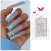 20Pcs 3D Nail Charms Butterfly Shape for Women Girls DIY Nail Art Decoration Craft Accessories