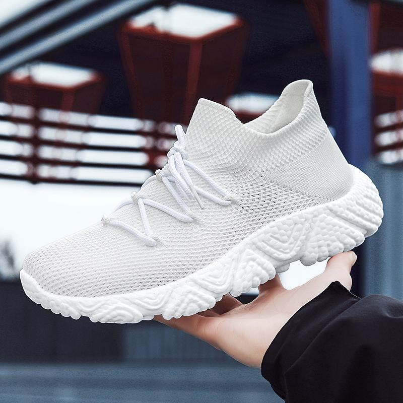 Men's Shoes Breathable Mesh Deodorant Casual Shoes Men's Joker Thin Hollow Mesh Sports Shoes Men's Tide Shoes.