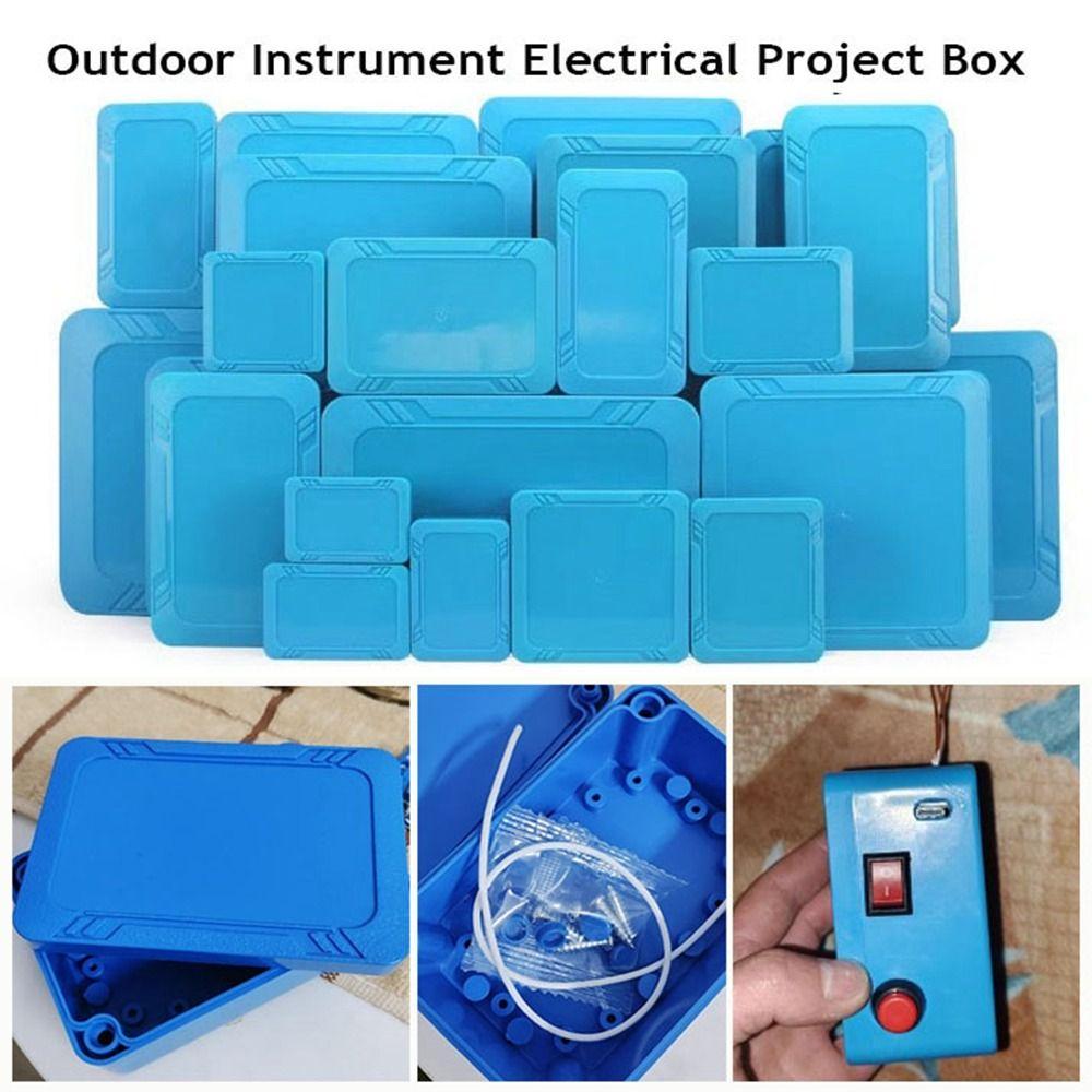 IP67 Waterdichte Behuizing Aansluitdoos ABS Kunststof Blauwe Kleur Elektronische Projectbehuizing Elektrische Projectdoos