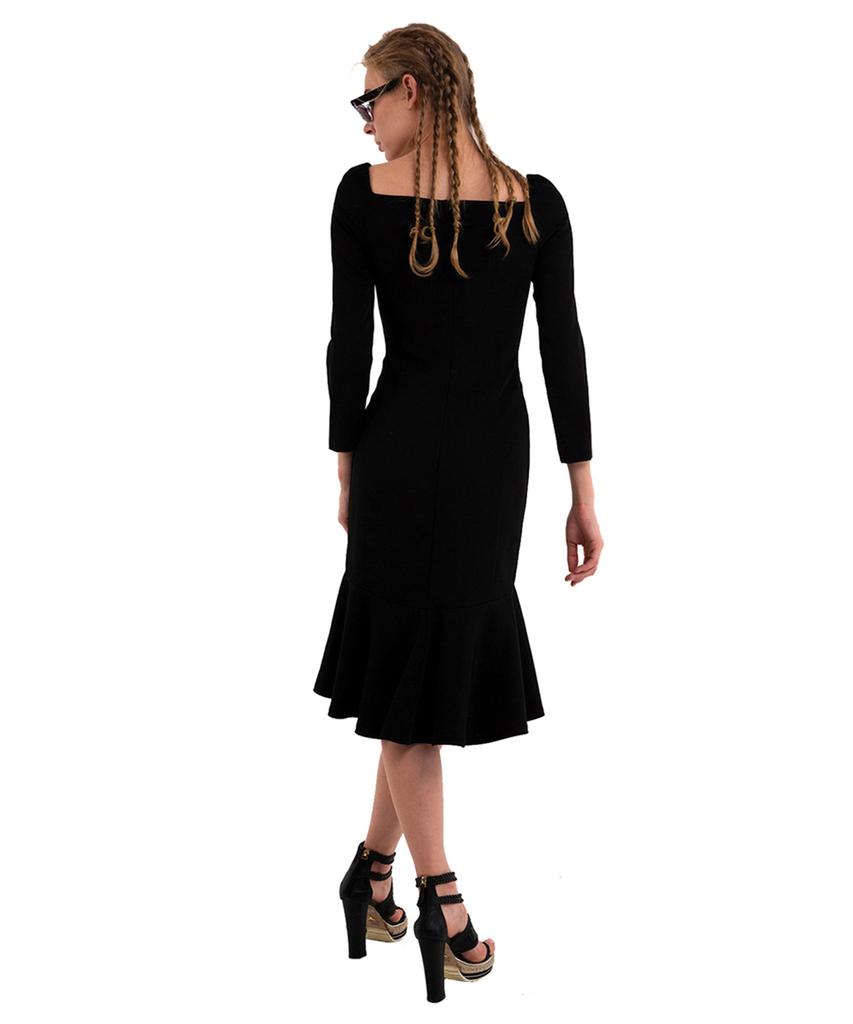 GREEDILOUS Black Square Dress