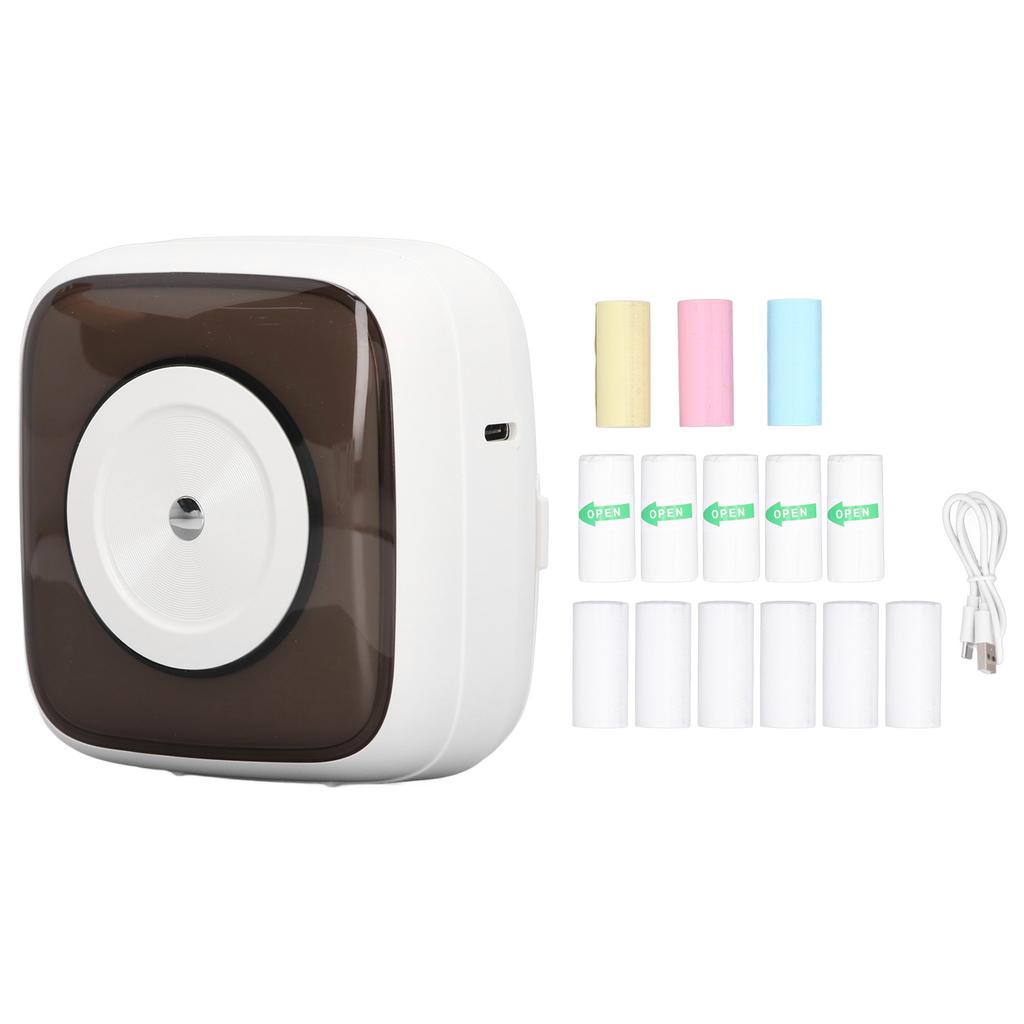 Portable Thermal Photo Printer Mini Student Error Tag Printer for Photo Picture Office Receipt