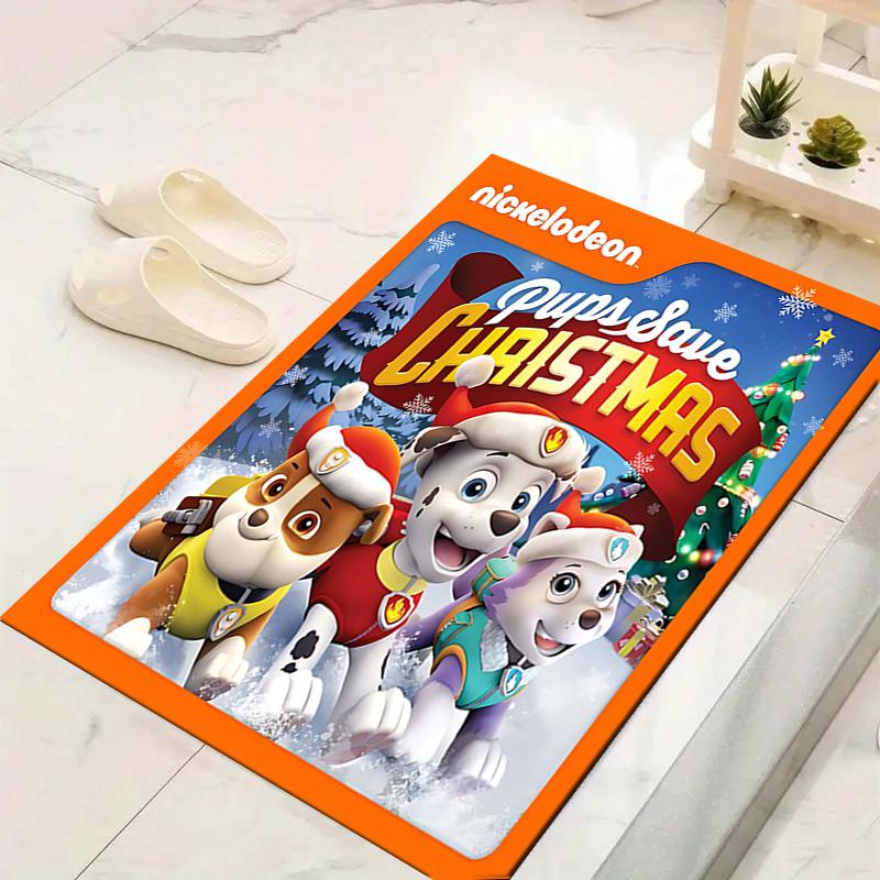 1Pc Christmas Car Adventure Rug Office Carpet Indoor Outdoor Doormat Nonslip Soft And Comfortable Living Room Christmas Halloween Gift D91871