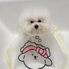 Pet Cloak Cartoon Pattern Waterproof Frosted Surface Clothes Dog Haircut Jacket Facial Care Cloak for Home Use