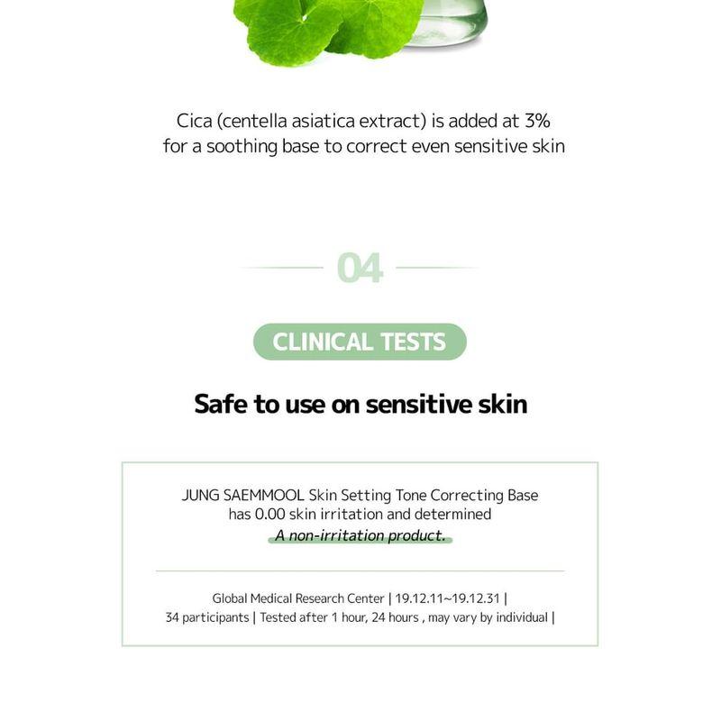 JUNG SAEM MOOL - Skin Setting Tone Correcting Base