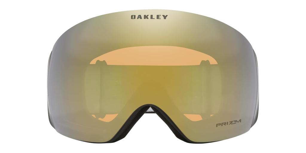 Oakley Flight Deck L Matte Sage Gold Iridium Free Size Goggles, Black/Prizm Lens,