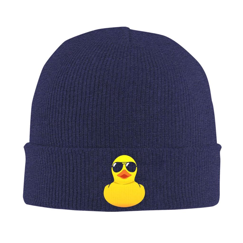 Cool Rubber Duck Warm Knitted Cap Hip Hop Bonnet Hat Autumn Winter Outdoor Beanies Hats for Unisex Adult