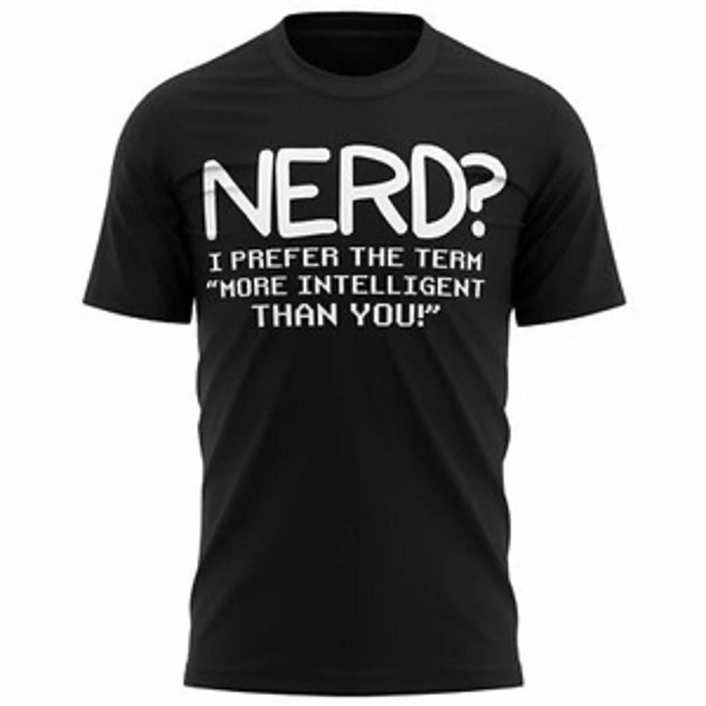Nerd Lustiges Gaming T Shirt I Prefer Intelligent Than You Geschenkidee Fr Vintage Designer Clothes Casual Stretched
