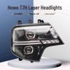Super Bright LED Headlight Assembly for Sinotruk Howo T7H - Modified A7/T5G/TX/T6G Bi-Xenon