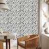 Wallpaper Black and white flowers light gray, gray and white 50x1000