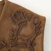 Spring/Summer 2025 Women's Slim Fit Sleeveless Vest with Versatile Embroidery Design in Suede Texture