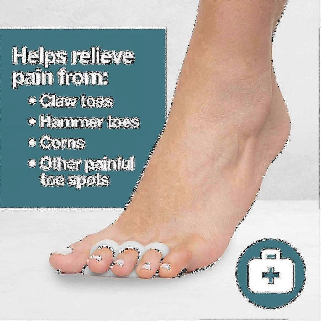 2026 New 4pcs Hammer Toe Straightener And Orthotics Soft Gel Splint Reduce Foot Pain And Prevent Overlap Tw
