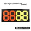 Jianlun Sports Manual Four-Digit Referee Substitution Board