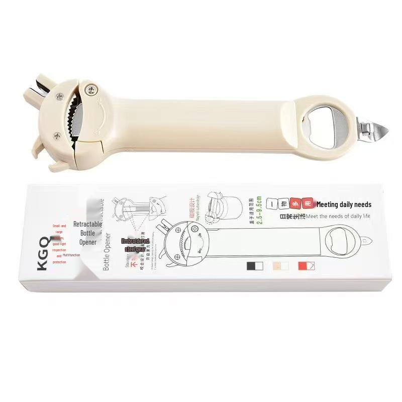 Multi-Functional Retractable Bottle Opener & Screwdriver Cap Twister